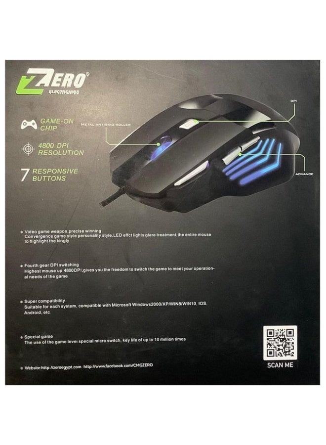 Zero Professional Wireless Mouse - Ergonomic Ergonomic Design - High Precision - Silent and Quiet - Image 1